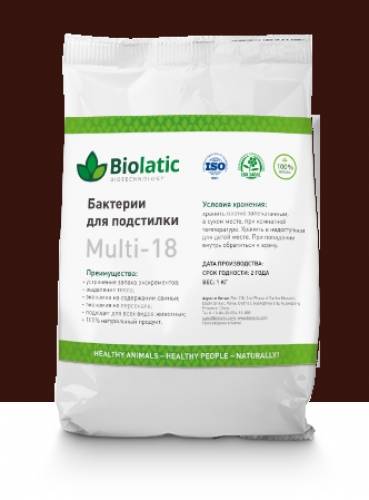Подстилка для животных (бактерии Biolatic) 