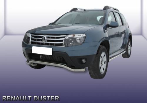 Защита переднего бампера Renault Daster/2011г.