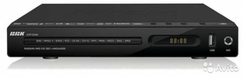 dvd-плеер BBK DVP753hd с караоке  микрофон  диски