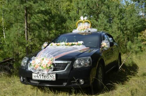 Украшения для свадебного автомобиля.Аренда