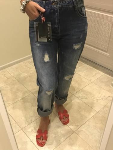 Новые джинсы Zara boyfriend 