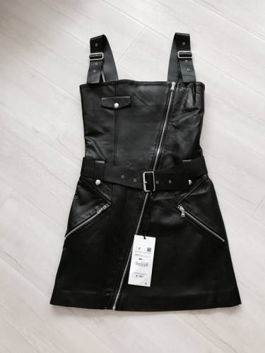 Новое кожаное платье Zara Studio оригинал