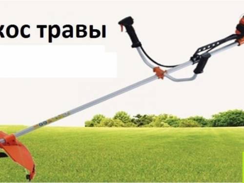 Покос травы (тример)