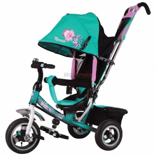 Велосипед трехколесный с ручкой Trike Flower