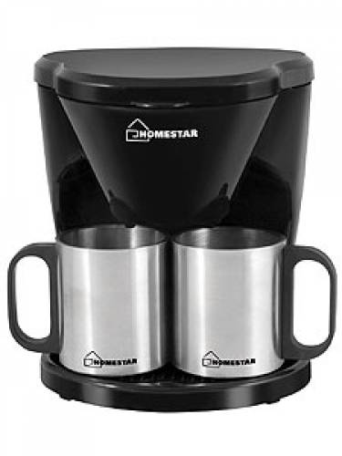 Кофеварка HOMESTAR HS-2010 450Вт,240мл,черн.