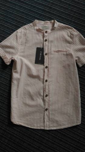 Новая рубашка с коротким рукавом (zara)