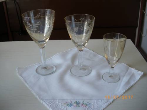 Фужеры, рюмки из стекла