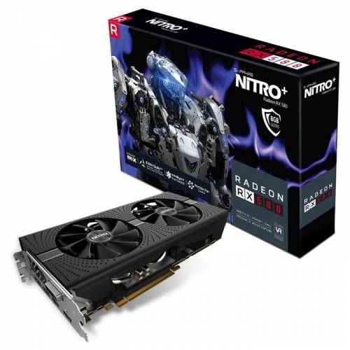 видеокарта Sapphire Radeon rx 580 oc Nitro  8gb gdr55